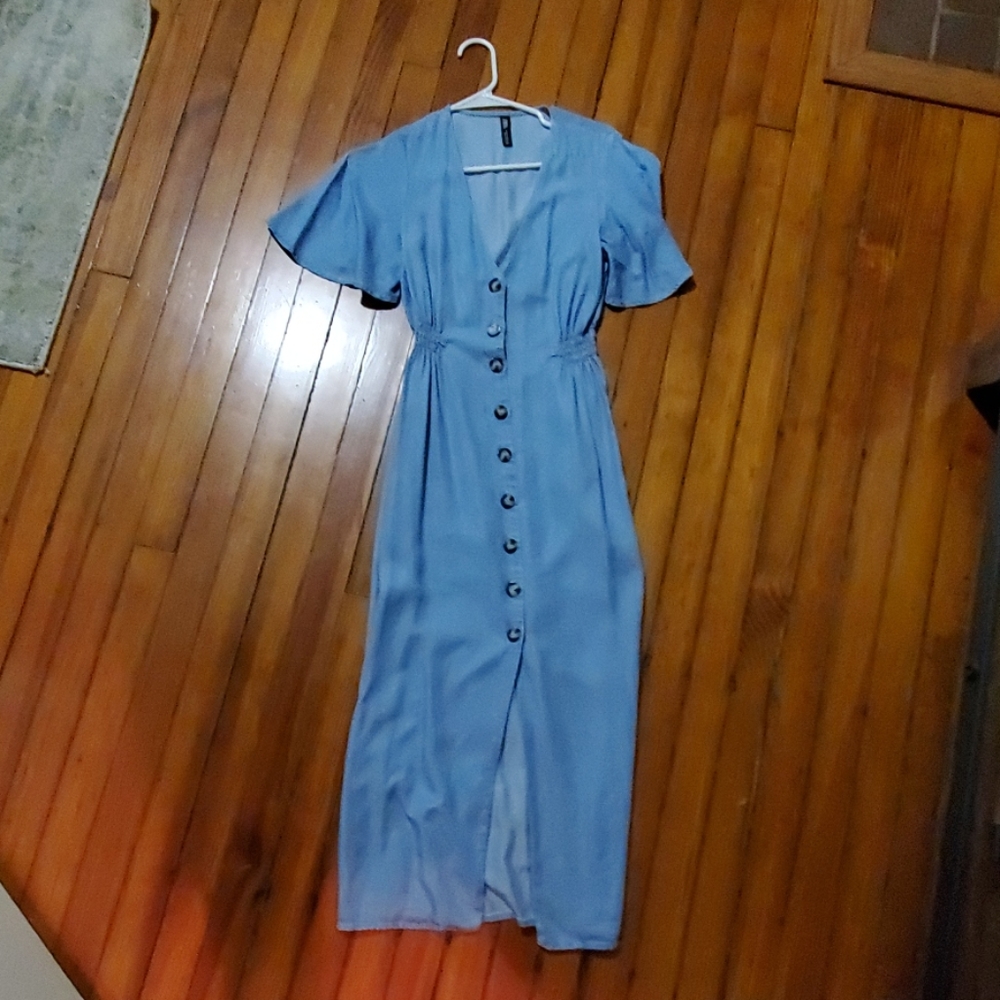 Chambray Midi dress